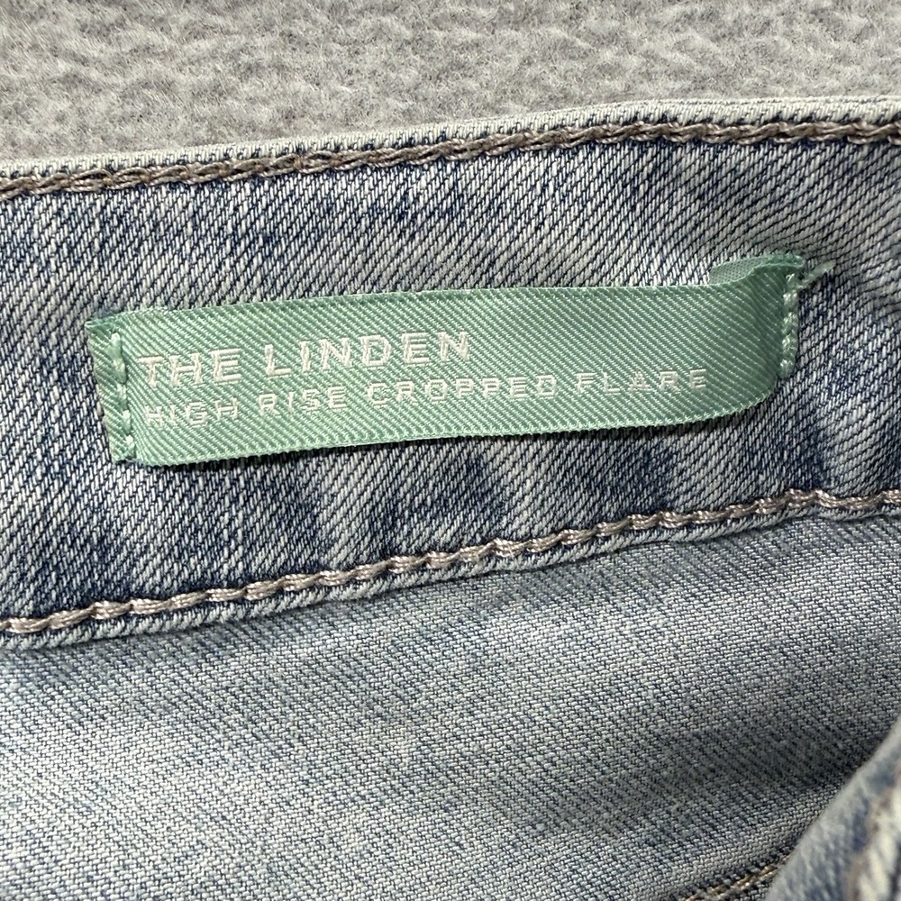 Articles of Society The Linden High Rise Cropped Flare Jeans 2/26 Light Wash - Picture 7 of 12